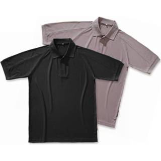 Functioneel polo shirt luchtig en licht zwart maat L