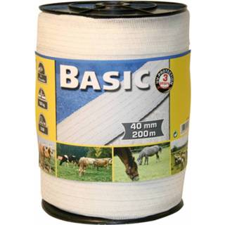 👉 Schrikdraad basic 10mm x 200m, wit