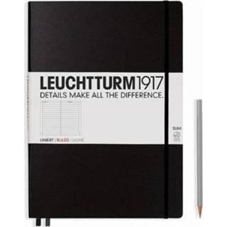 👉 Notitieboek zwart Leuchtturm1917 Master Slim A4 Gelinieerd 4004117328152