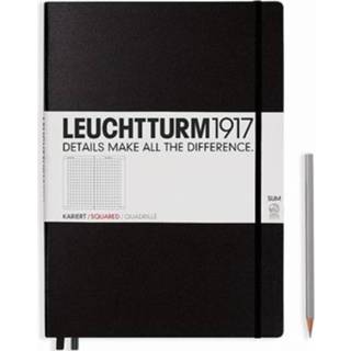 👉 Notitieboek zwart Leuchtturm1917 Master Slim A4 Ruit 4004117328169