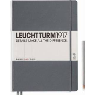 👉 Notitieboek antraciet Leuchtturm1917 Master Slim A4 Blanco 4004117425097