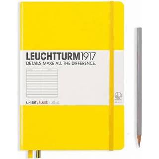 👉 Notitieboek geel medium Leuchtturm1917 Notitieboekje A5 Gelinieerd 4004117424854