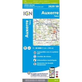 👉 Wegenkaart Auxerre Toucy 9782758534358