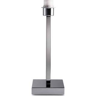 👉 Tafellamp chroom metaal traditioneel binnen HOME SWEET gomez ↕ 40 cm 8715582969066