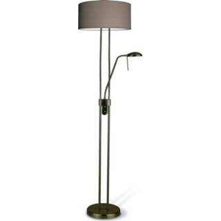 👉 Vloerlamp metaal traditioneel zelf monteren binnen brons HOME SWEET up ↕ 185 cm 8718808089630