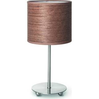 👉 Tafellamp hout metaal modern binnen HOME SWEET carve ↕ 31 cm 8718808101141
