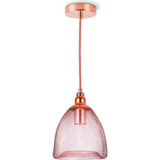 👉 Hanglamp metaal modern binnen plafond koper HOME SWEET mesh Ø 18 cm 8718808101806