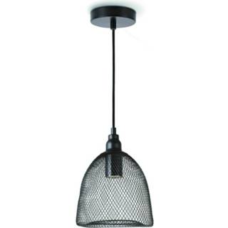 Hanglamp zwart metaal modern binnen plafond HOME SWEET mesh Ø 18 cm 8718808101790