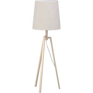 👉 Vloerlamp hout tijdloos zelf monteren binnen HOME SWEET woody ↕ 130 cm 8718808064316