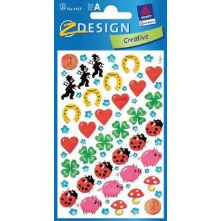 👉 Papieretiket Z-design Creative pakje a 3 vel geluksbrengers 4004182044131