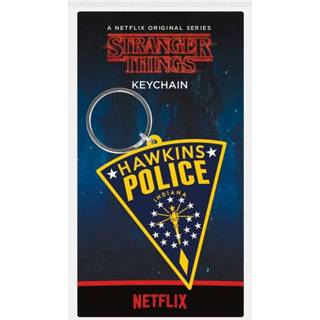 👉 Keychain rubber Stranger Things Hawkins Police 6 cm 5050293388854