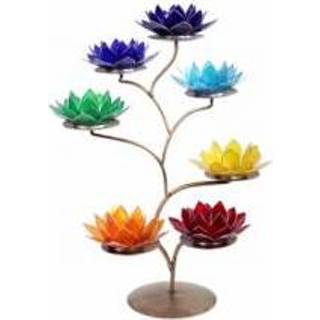 👉 Sfeerlicht metaal active Chakra Lotus Display met 21 Sfeerlichten