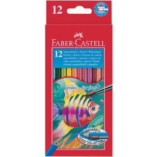 👉 Aquarelpotlood Faber Castell etui a 12 stuks + penseel 4005401144137