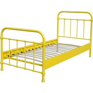 👉 Metaal geel Vipack New York Bed 90 x 200 cm
