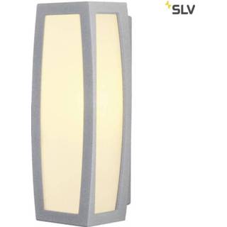 👉 Wandlamp buitenverlichting grijs aluminium SLV Meridian BOX
