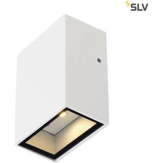 👉 Wandlamp buitenverlichting wit aluminium SLV Quad 1