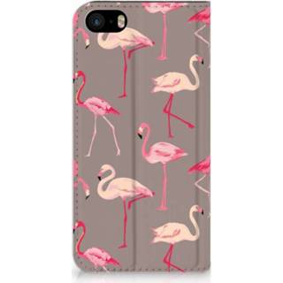👉 Standcase IPhone SE|5S|5 Uniek Hoesje Flamingo 8718894281697