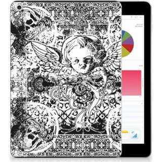 👉 Tablethoes Apple iPad 9.7 2018 | 2017 Tablethoesje Design Skulls Angel 8718894311981