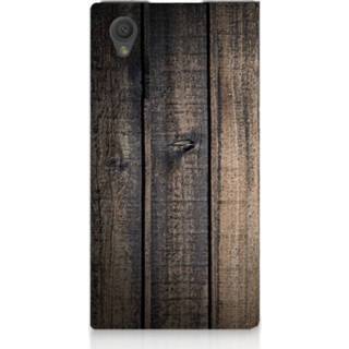 👉 Standcase Sony Xperia L1 Hoesje Design Steigerhout 8718894322505