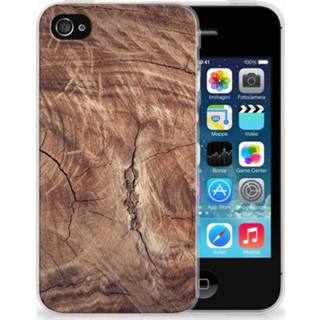 👉 Apple iPhone 4 | 4s TPU Hoesje Design Tree Trunk 8718894323618