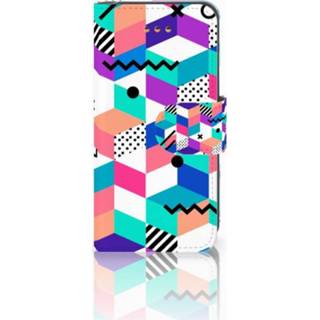 👉 Apple iPhone 5 | 5s SE Boekhoesje Design Blocks Colorful 8718894329245
