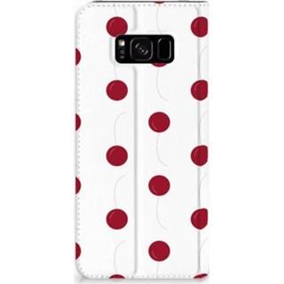 👉 Standcase Samsung Galaxy S8 Plus Hoesje Design Cherries 8718894329894