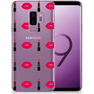 👉 Lippenstift Samsung Galaxy S9 TPU Hoesje Design Lipstick Kiss 8718894651360