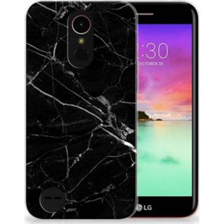 👉 Zwart marmer LG K10 2017 Uniek TPU Hoesje 8718894349557