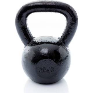 👉 Muscle Power Gietijzeren Kettlebell - Zwart - 20 kg