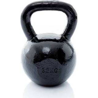 👉 Muscle Power Gietijzeren Kettlebell - Zwart - 32 kg