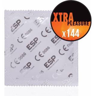 👉 Condoom latex transparant Pasante ESP Xtra Pleasure Condooms Met Ruimere Top, Ribbels En Nopjes 144 stuks (grootverpakking)