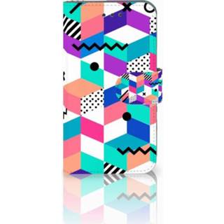 👉 Nokia 8 Sirocco | 9 Boekhoesje Design Blocks Colorful 8718894887356