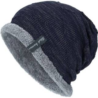 👉 Cadetblue Winter Knitting Warm Wool Hat Slouchy Cap for Outdoor