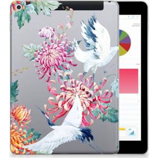 👉 Tablethoes Apple iPad 9.7 2018 | 2017 Uniek Tablethoesje Bird Flowers 8718894451557