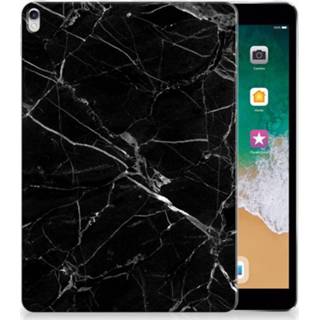 👉 Tablethoes zwart marmer Apple iPad Pro 10.5 Uniek Tablethoesje 8718894457252