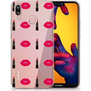 👉 Lippenstift Huawei P20 Lite TPU Hoesje Design Lipstick Kiss 8718894458570