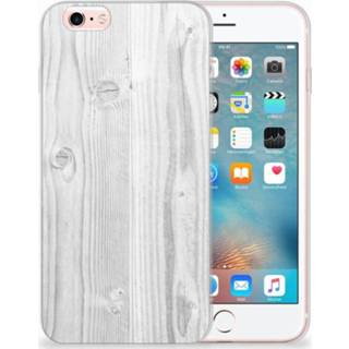 Wit Apple iPhone 6 | 6s TPU Hoesje Design White Wood 8718894479438