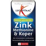 Supplement zink active Lucovitaal Voedingssupplementen Methionine&Koper Tabletten Immuunsysteem 60Tabletten 8713713022727
