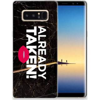 👉 Zwart Samsung Galaxy Note 8 TPU Hoesje Design Already Taken Black 8718894499412