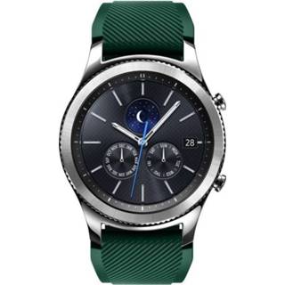 Sport armband groen siliconen m gesp sportief Donker Just in Case voor Samsung Galaxy Watch 46mm - 8720007079206