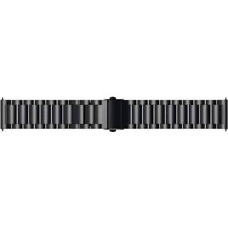 👉 Armband m zwart druksluiting zakelijk metalen Just in Case voor Samsung Galaxy Watch 46mm - 8720007079282