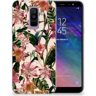 👉 Samsung Galaxy A6 (2018) Uniek TPU Hoesje Flowers 8718894589656