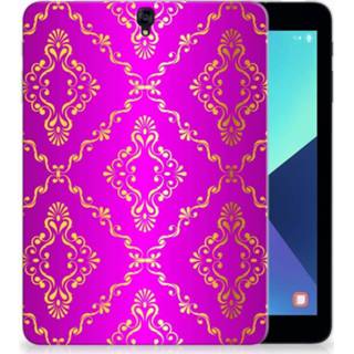 👉 Tablethoes roze Samsung Galaxy Tab S3 9.7 Uniek Tablethoesje Barok 8718894593066