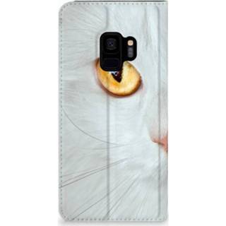 👉 Standcase witte Samsung Galaxy S9 Uniek Hoesje Kat 8718894595046