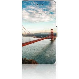 👉 Samsung Galaxy J7 2017 | Pro Boekhoesje Design Golden Gate Bridge 8718894598825