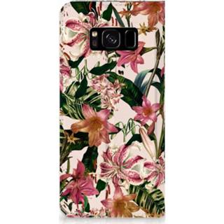 👉 Standcase Samsung Galaxy S8 Uniek Hoesje Flowers 8718894603970