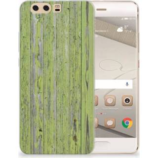 👉 Donkergroen Huawei P10 Plus TPU Hoesje Design Green Wood 8718894604274