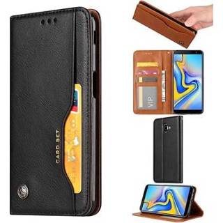 👉 Portemonnee zwart Card Set Serie Samsung Galaxy J6+ Wallet Case - 5712580000381
