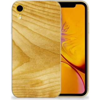 👉 Hout Apple iPhone Xr Uniek TPU Hoesje Licht 8718894641682