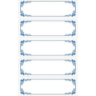 Huishoudetiket Z-design Home pakje gekaderd blauw Blauw Huishoudetiket Z-design Home pakje a 3 vel gekaderd 4004182595282